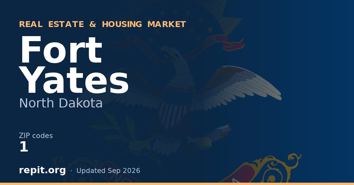 Fort Yates, ND real estate and housing market — 1 ZIP code