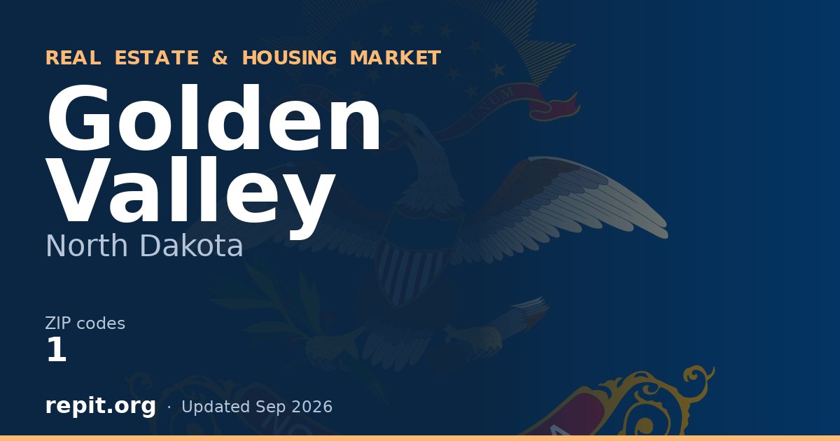Golden Valley, ND real estate and housing market — 1 ZIP code