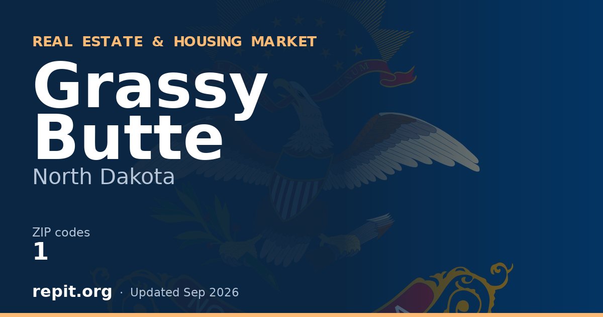 Grassy Butte, ND real estate and housing market — 1 ZIP code