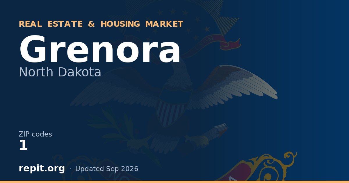 Grenora, ND real estate and housing market — 1 ZIP code