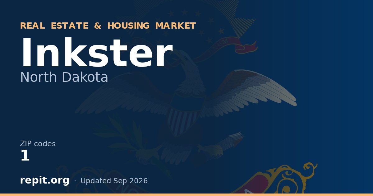 Inkster, ND real estate and housing market — 1 ZIP code
