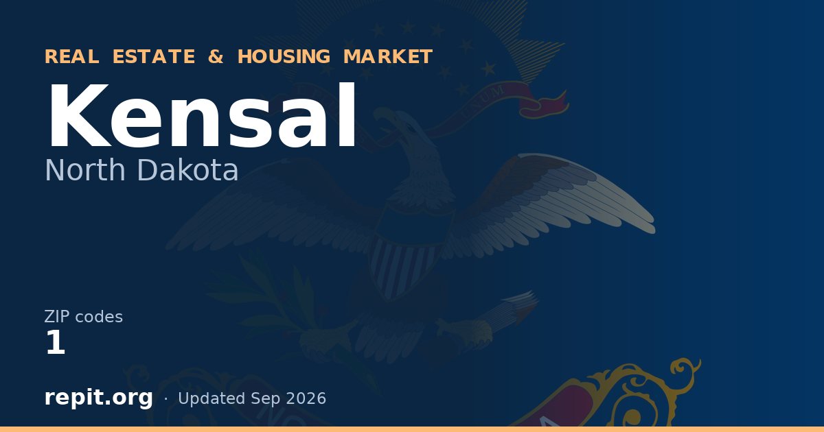 Kensal, ND real estate and housing market — 1 ZIP code