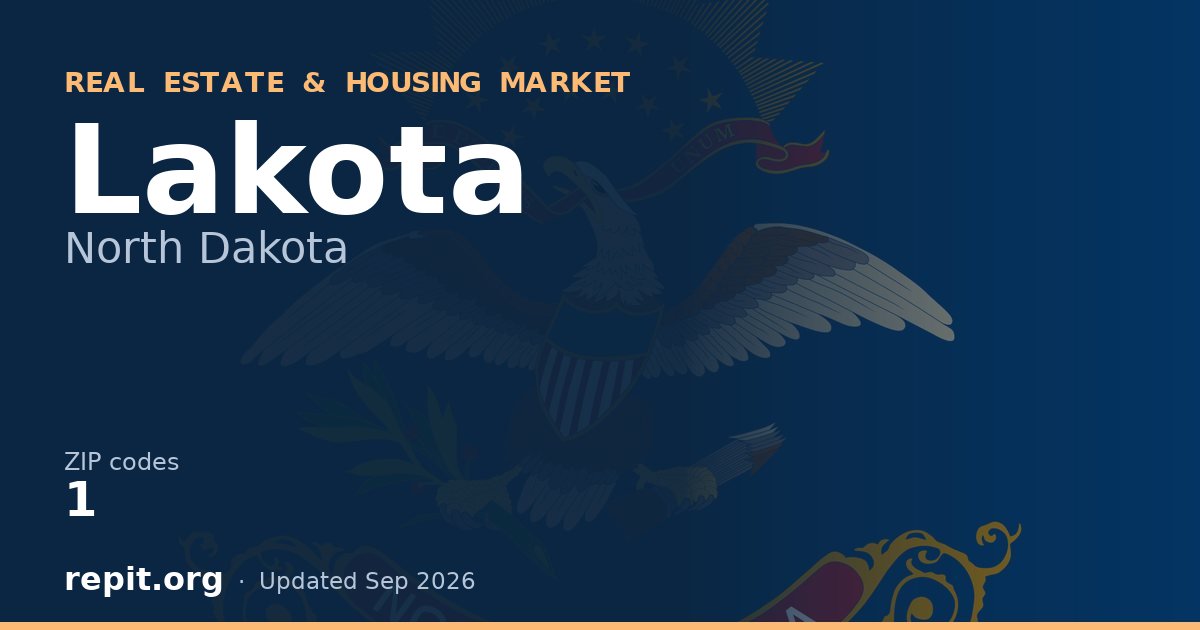 Lakota, ND real estate and housing market — 1 ZIP code