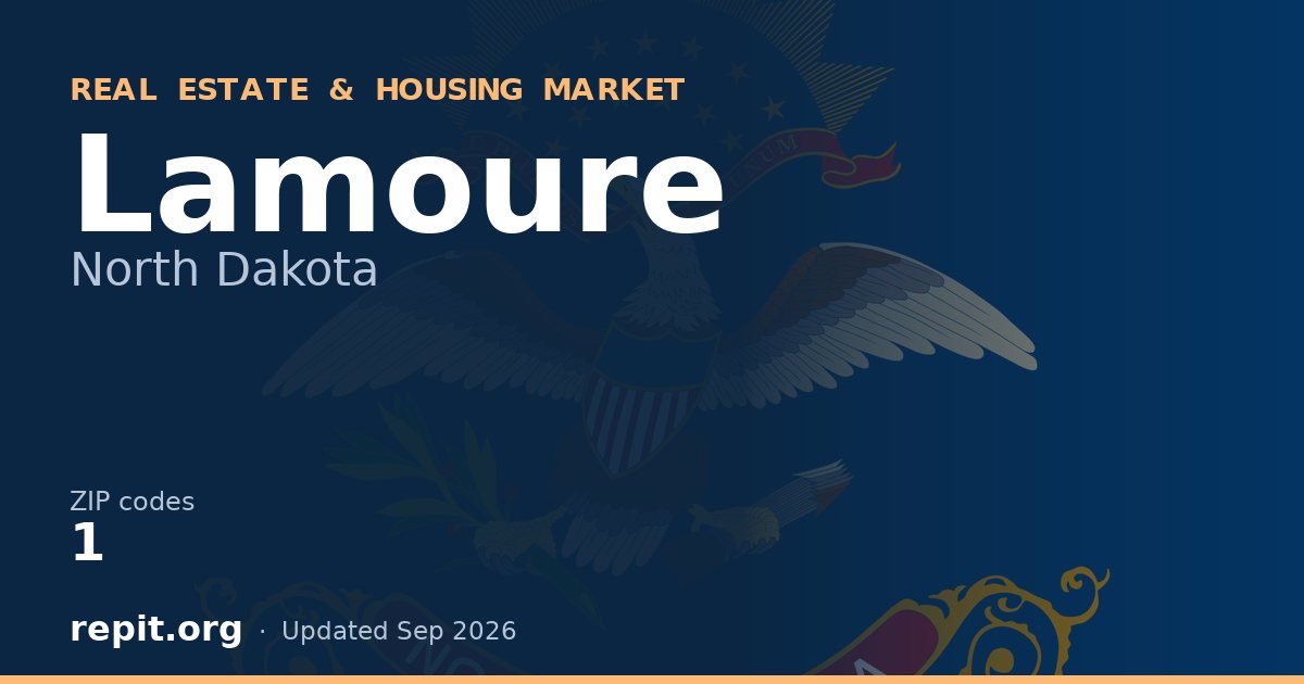 Lamoure, ND real estate and housing market — 1 ZIP code