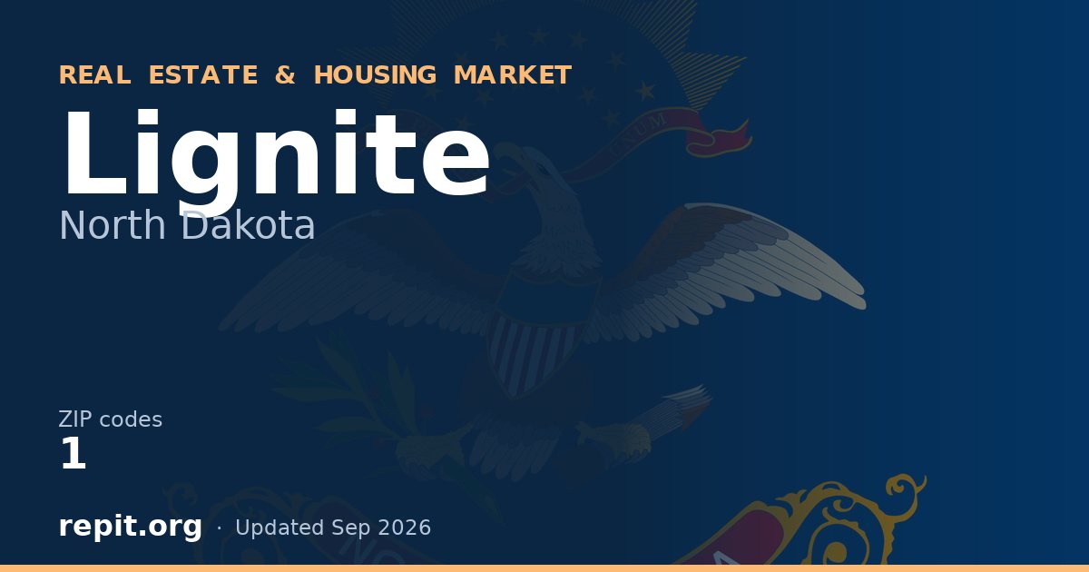 Lignite, ND real estate and housing market — 1 ZIP code