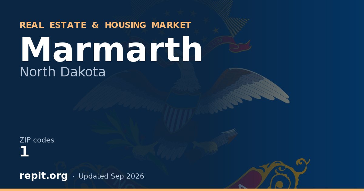 Marmarth, ND real estate and housing market — 1 ZIP code