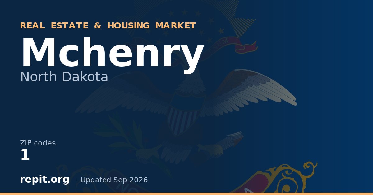 Mchenry, ND real estate and housing market — 1 ZIP code