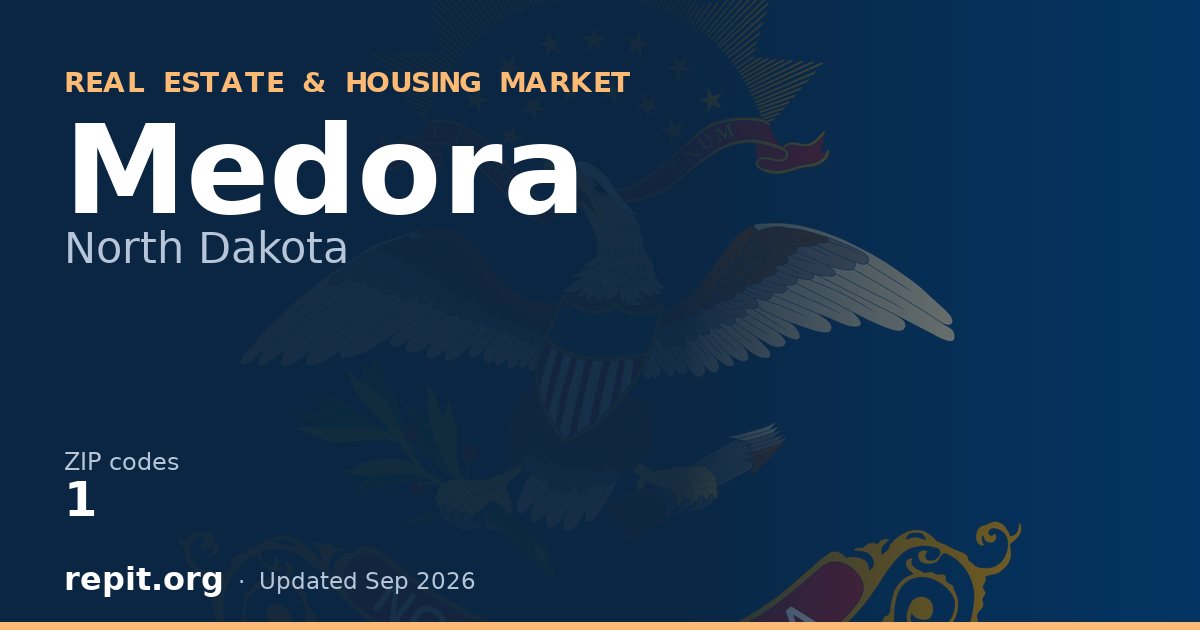 Medora, ND real estate and housing market — 1 ZIP code