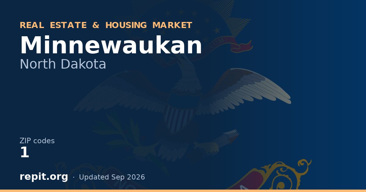 Minnewaukan, ND real estate and housing market — 1 ZIP code