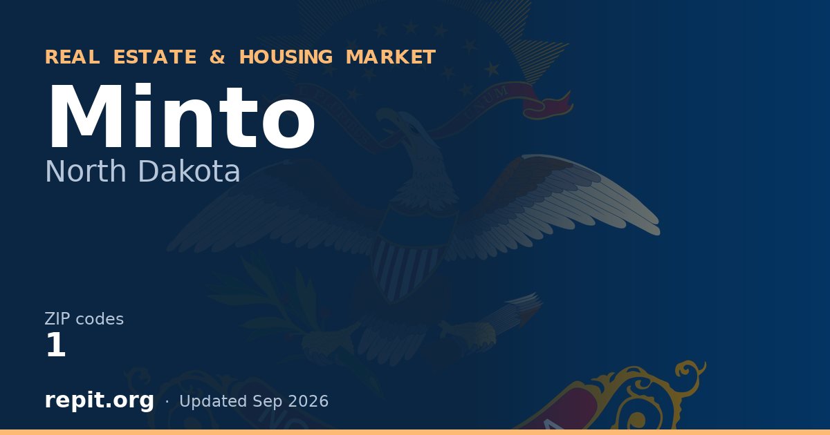 Minto, ND real estate and housing market — 1 ZIP code