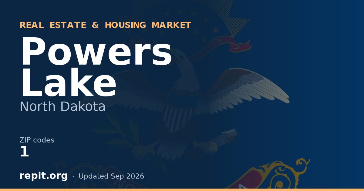 Powers Lake, ND real estate and housing market — 1 ZIP code