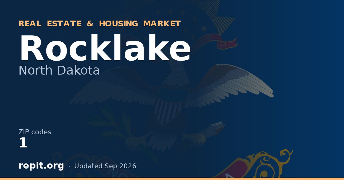 Rocklake, ND real estate and housing market — 1 ZIP code