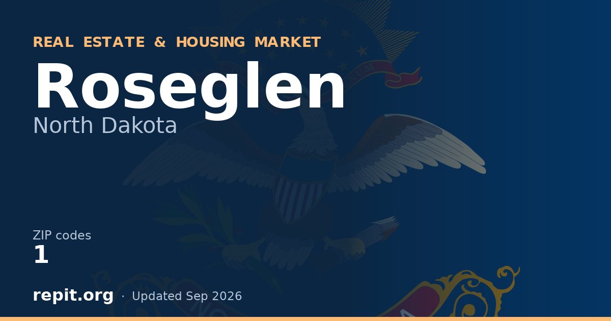 Roseglen, ND real estate and housing market — 1 ZIP code