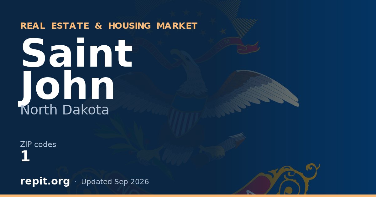 Saint John, ND real estate and housing market — 1 ZIP code