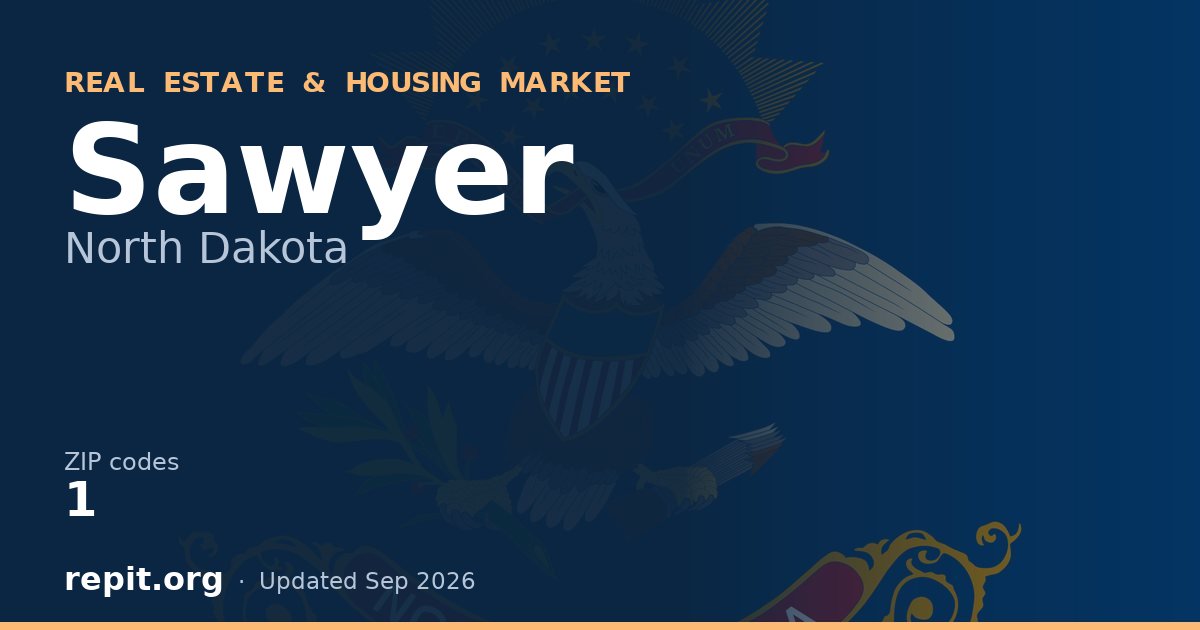 Sawyer, ND real estate and housing market — 1 ZIP code