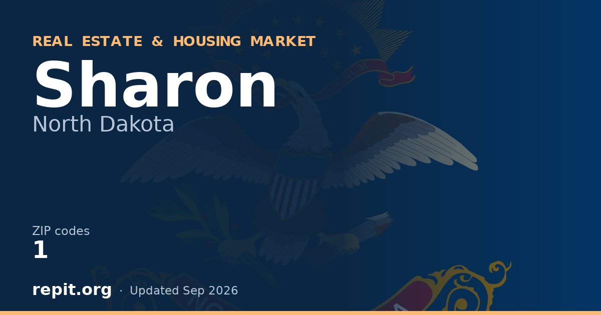 Sharon, ND real estate and housing market — 1 ZIP code