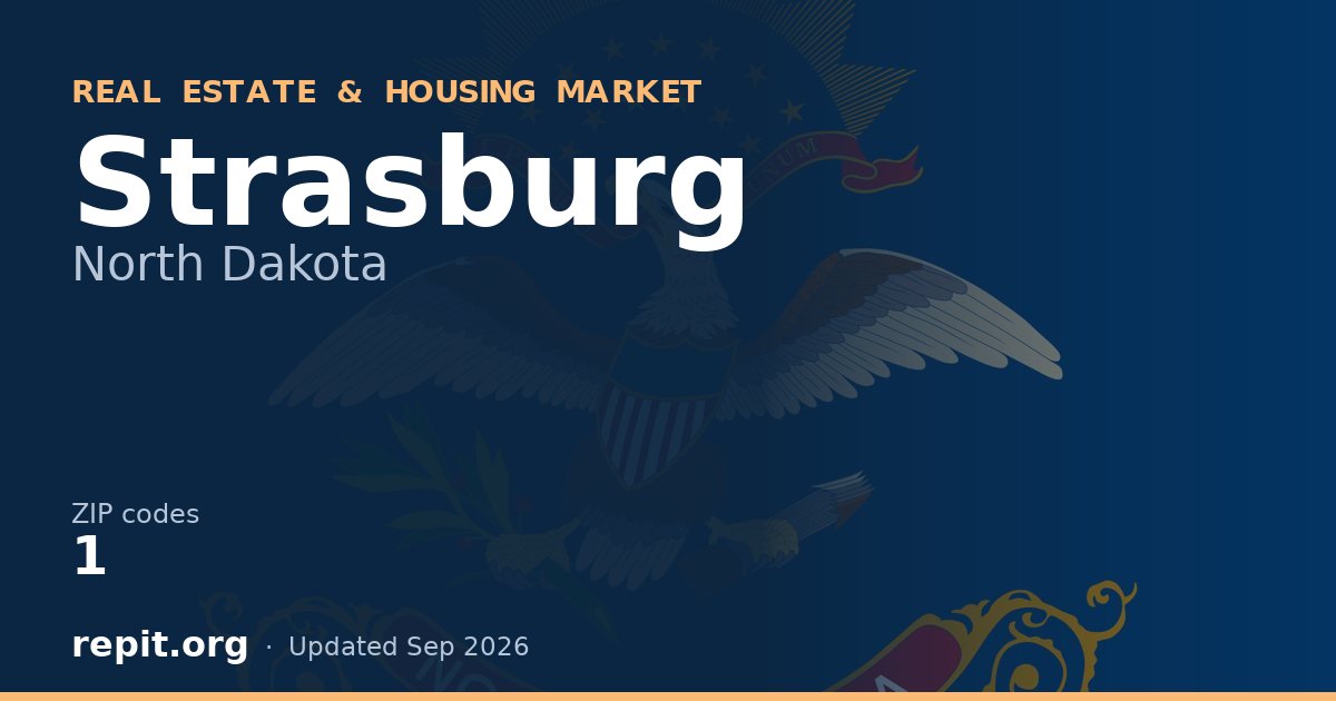 Strasburg, ND real estate and housing market — 1 ZIP code