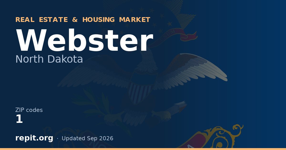 Webster, ND real estate and housing market — 1 ZIP code