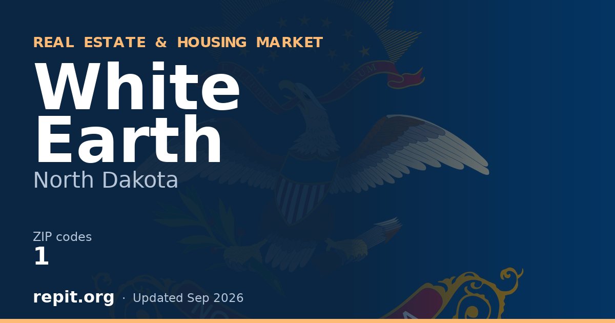 White Earth, ND real estate and housing market — 1 ZIP code