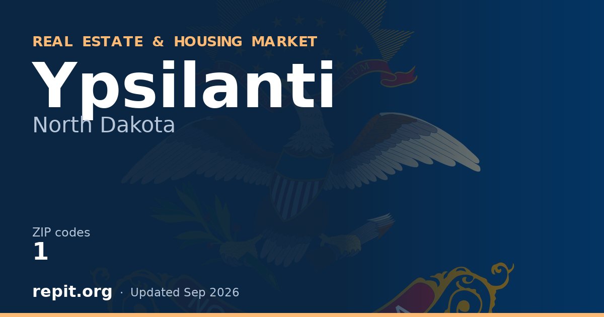 Ypsilanti, ND real estate and housing market — 1 ZIP code