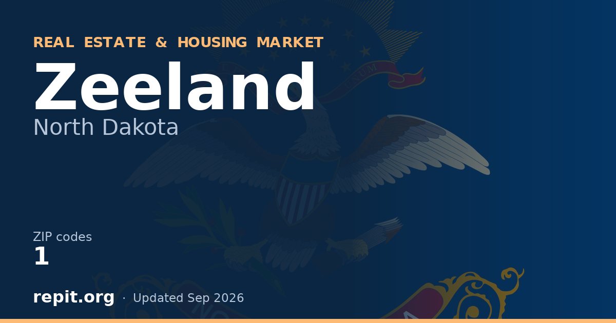 Zeeland, ND real estate and housing market — 1 ZIP code