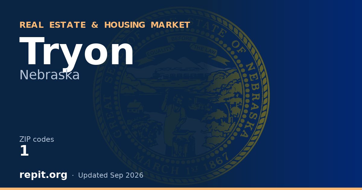 Tryon, NE real estate and housing market — 1 ZIP code