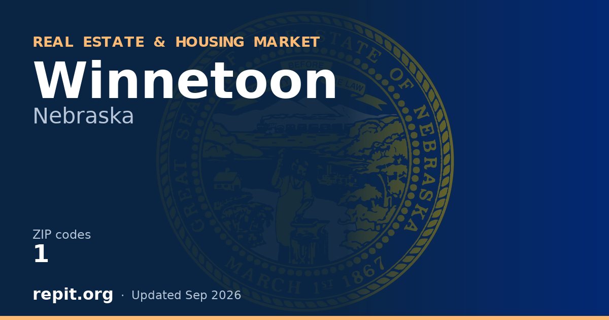 Winnetoon, NE real estate and housing market — 1 ZIP code