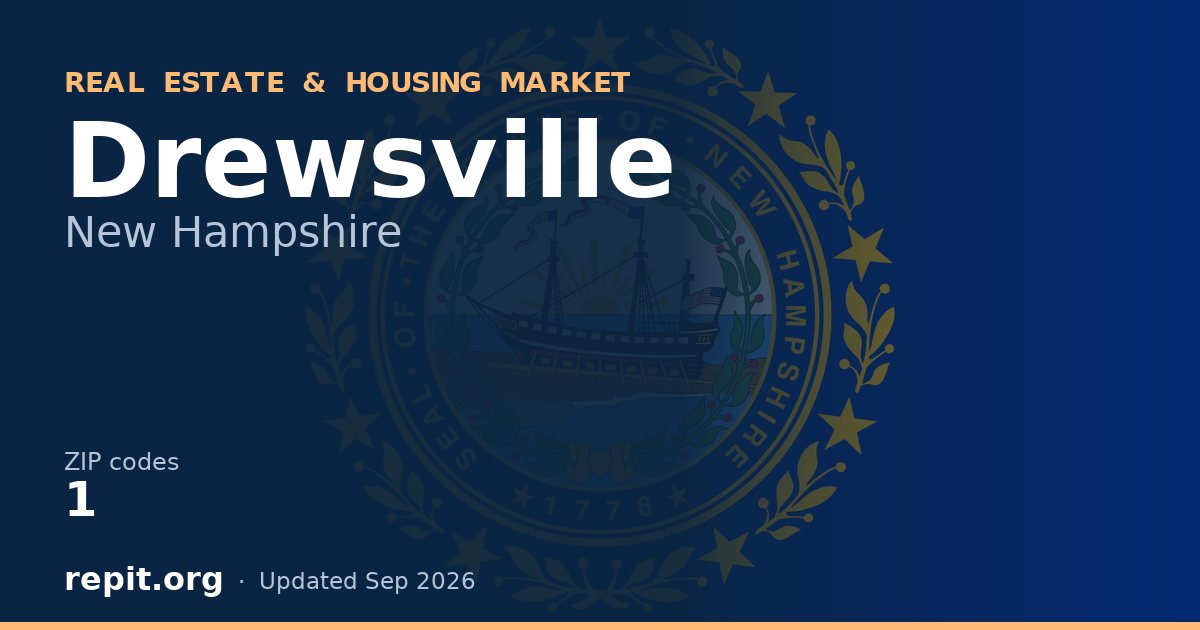 Drewsville, NH real estate and housing market — 1 ZIP code