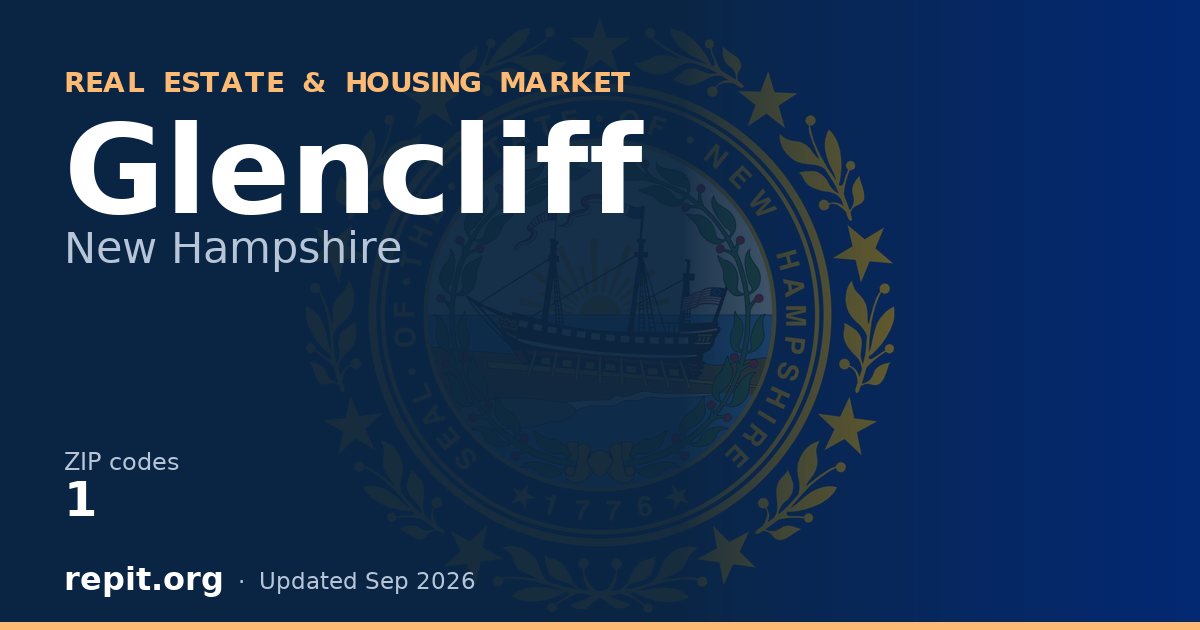 Glencliff, NH real estate and housing market — 1 ZIP code