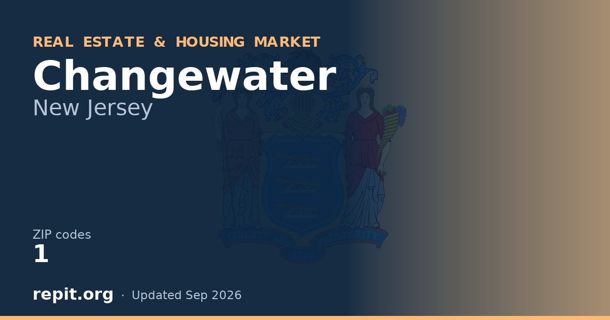 Changewater, NJ real estate and housing market — 1 ZIP code
