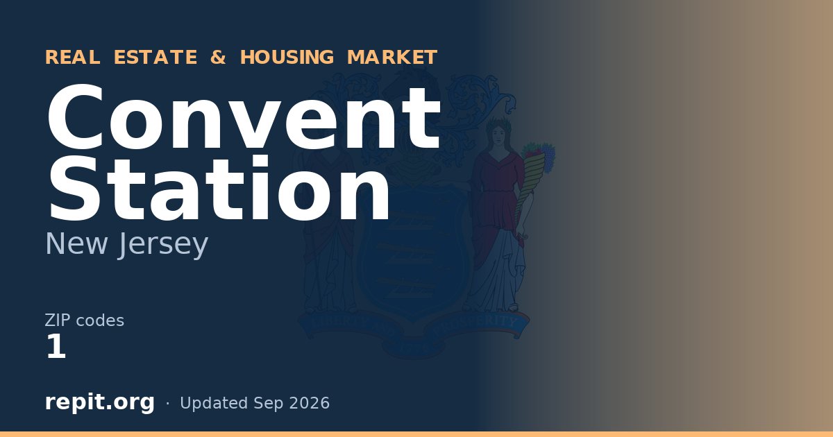 Convent Station, NJ real estate and housing market — 1 ZIP code