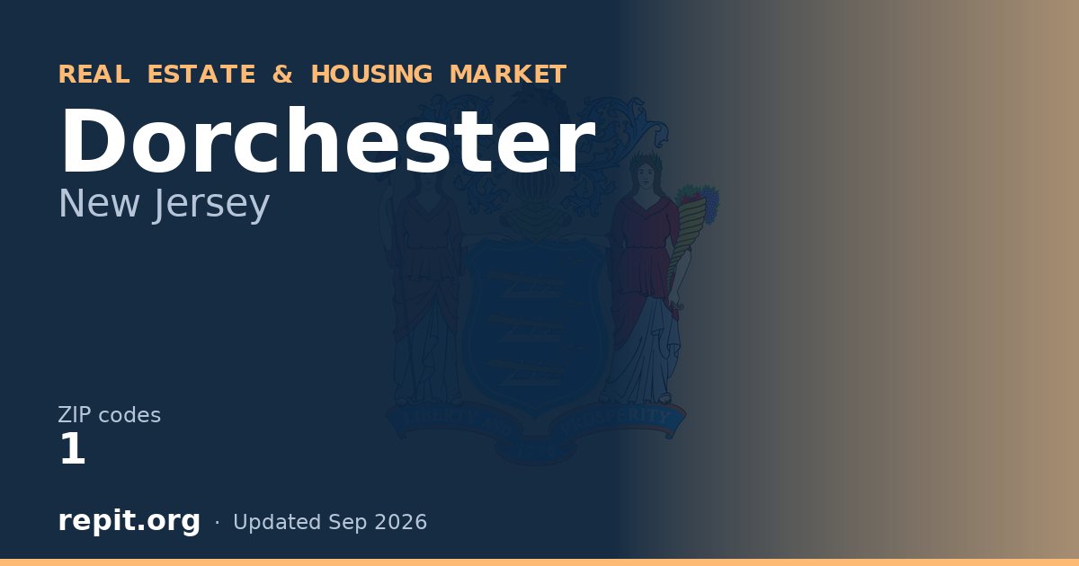 Dorchester, NJ real estate and housing market — 1 ZIP code