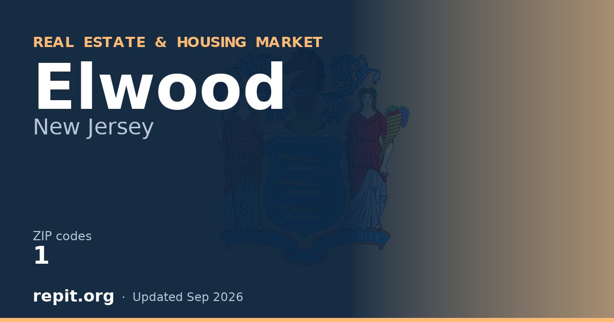 Elwood, NJ real estate and housing market — 1 ZIP code