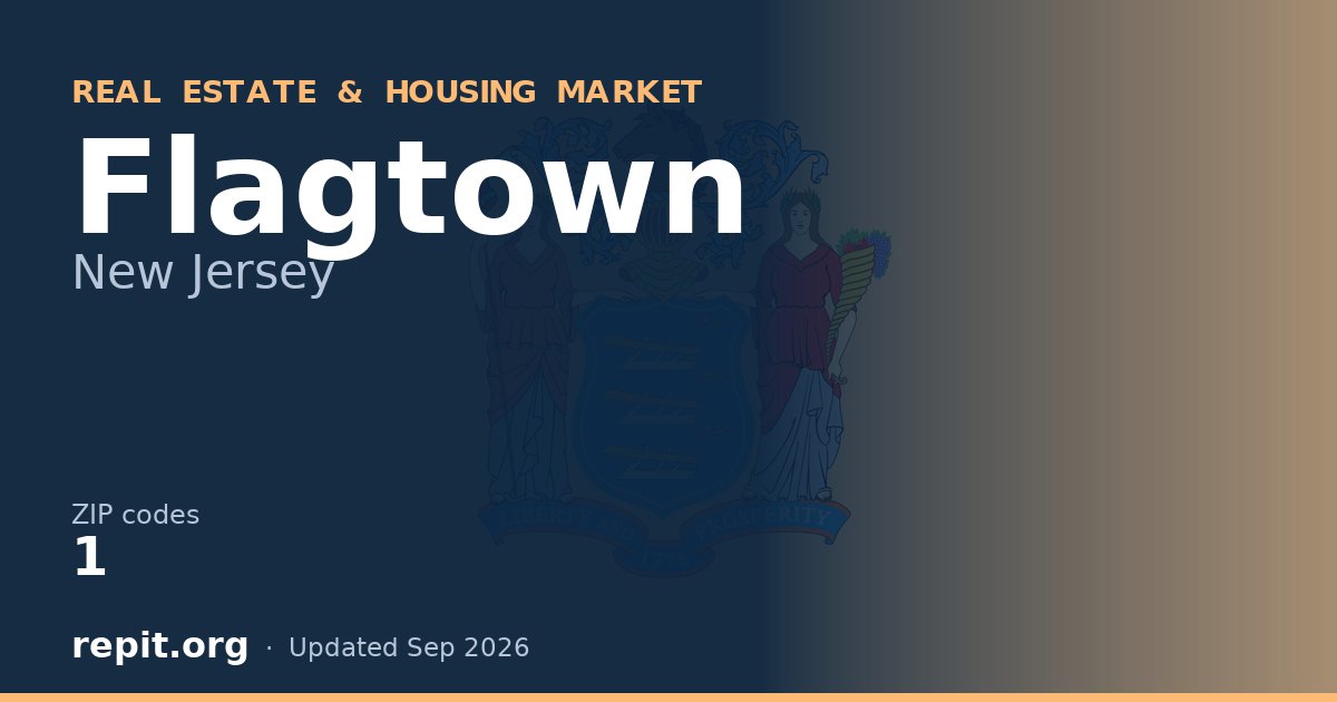 Flagtown, NJ real estate and housing market — 1 ZIP code