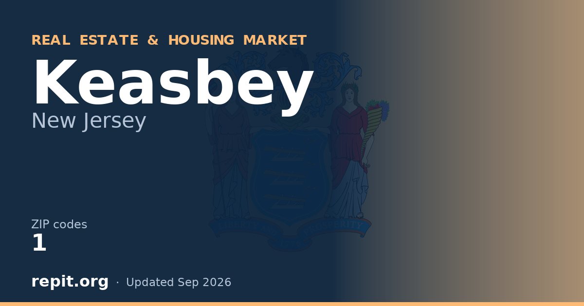 Keasbey, NJ real estate and housing market — 1 ZIP code