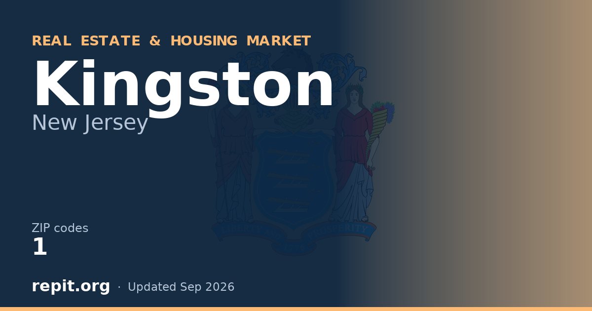 Kingston, NJ real estate and housing market — 1 ZIP code