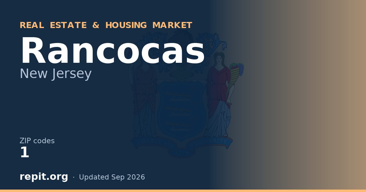Rancocas, NJ real estate and housing market — 1 ZIP code