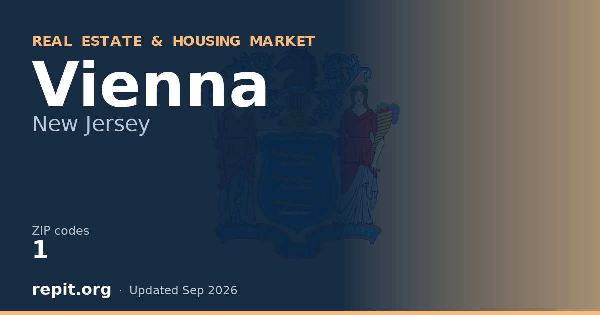 Vienna, NJ real estate and housing market — 1 ZIP code