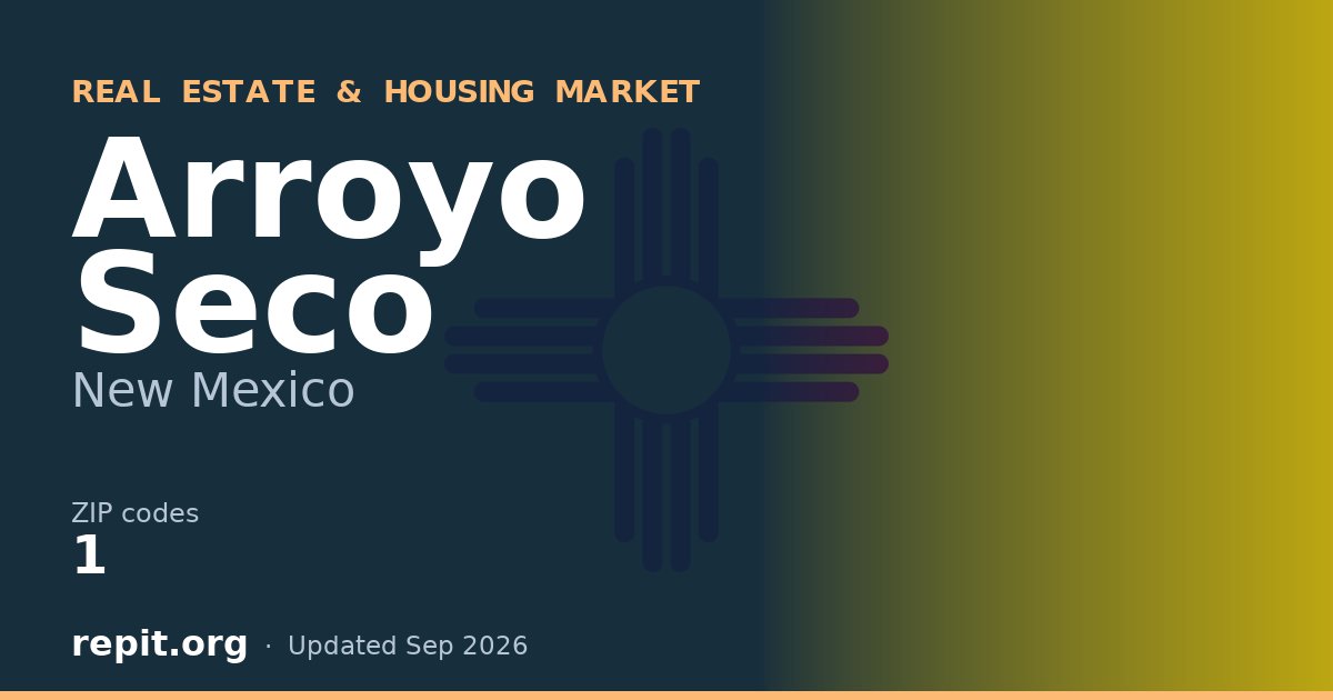 Arroyo Seco, NM real estate and housing market — 1 ZIP code