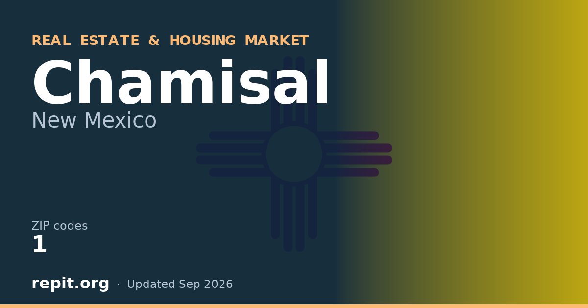 Chamisal, NM real estate and housing market — 1 ZIP code
