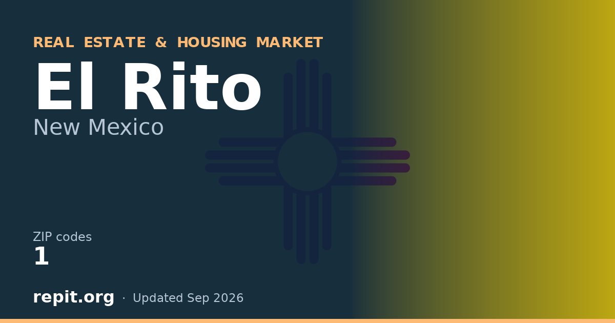 El Rito, NM real estate and housing market — 1 ZIP code