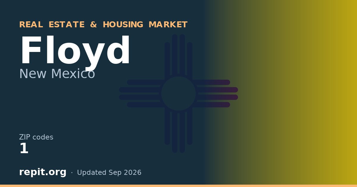 Floyd, NM real estate and housing market — 1 ZIP code