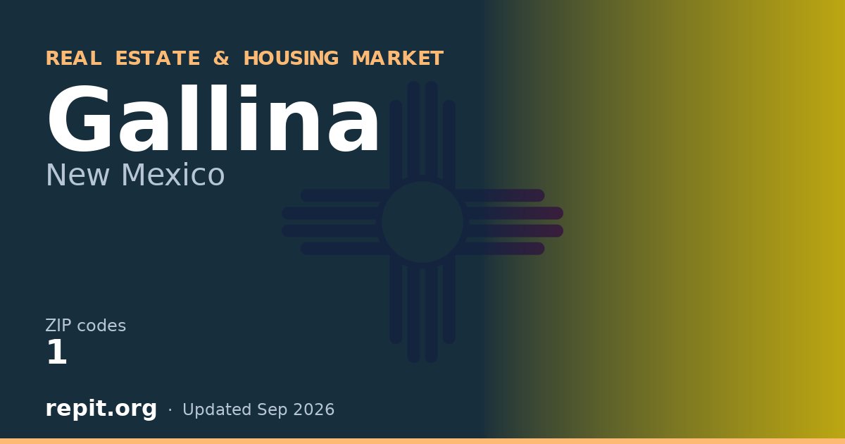 Gallina, NM real estate and housing market — 1 ZIP code