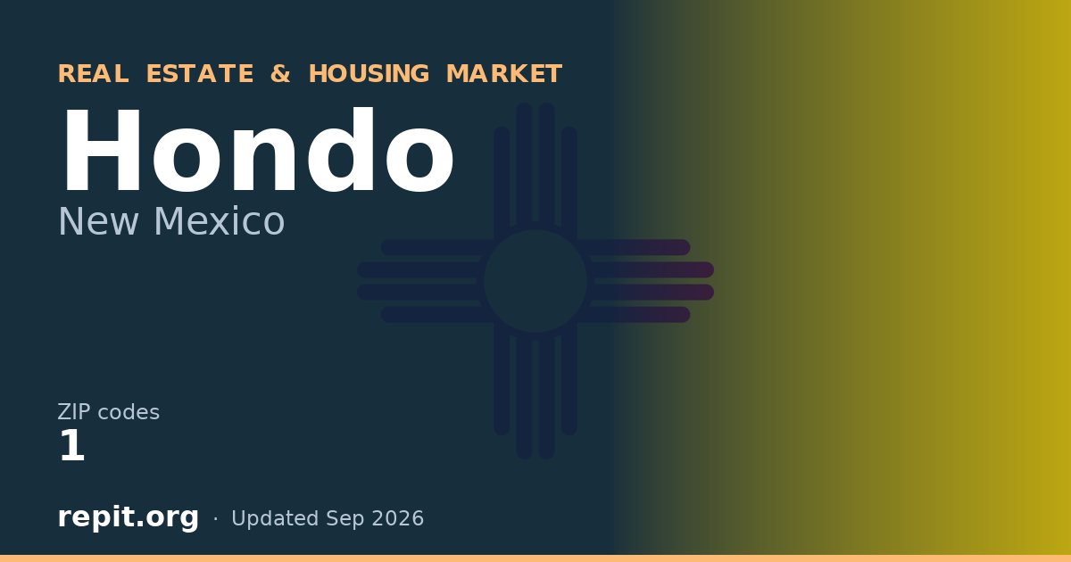 Hondo, NM real estate and housing market — 1 ZIP code