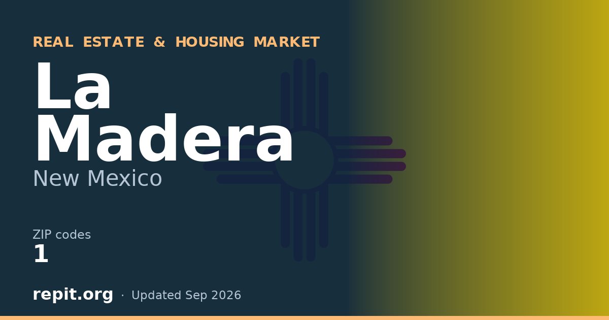 La Madera, NM real estate and housing market — 1 ZIP code