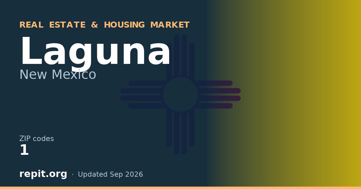 Laguna, NM real estate and housing market — 1 ZIP code