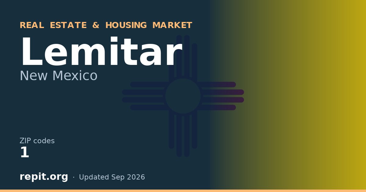 Lemitar, NM real estate and housing market — 1 ZIP code