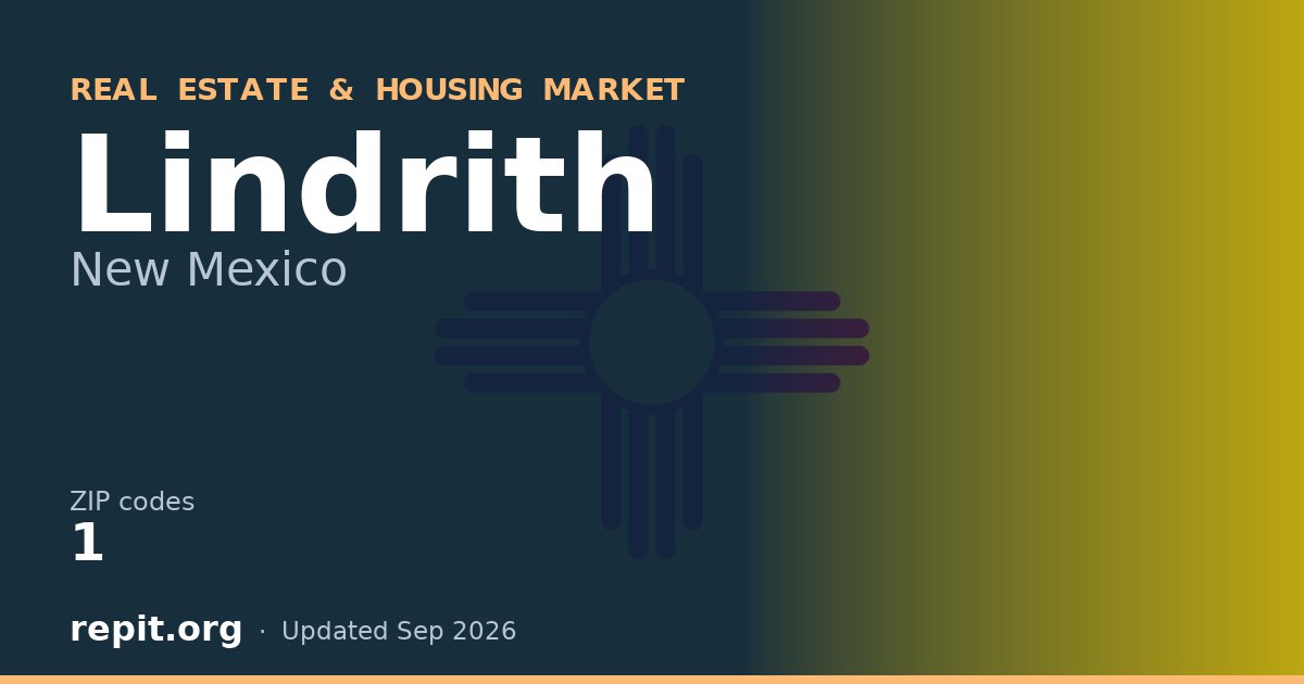 Lindrith, NM real estate and housing market — 1 ZIP code