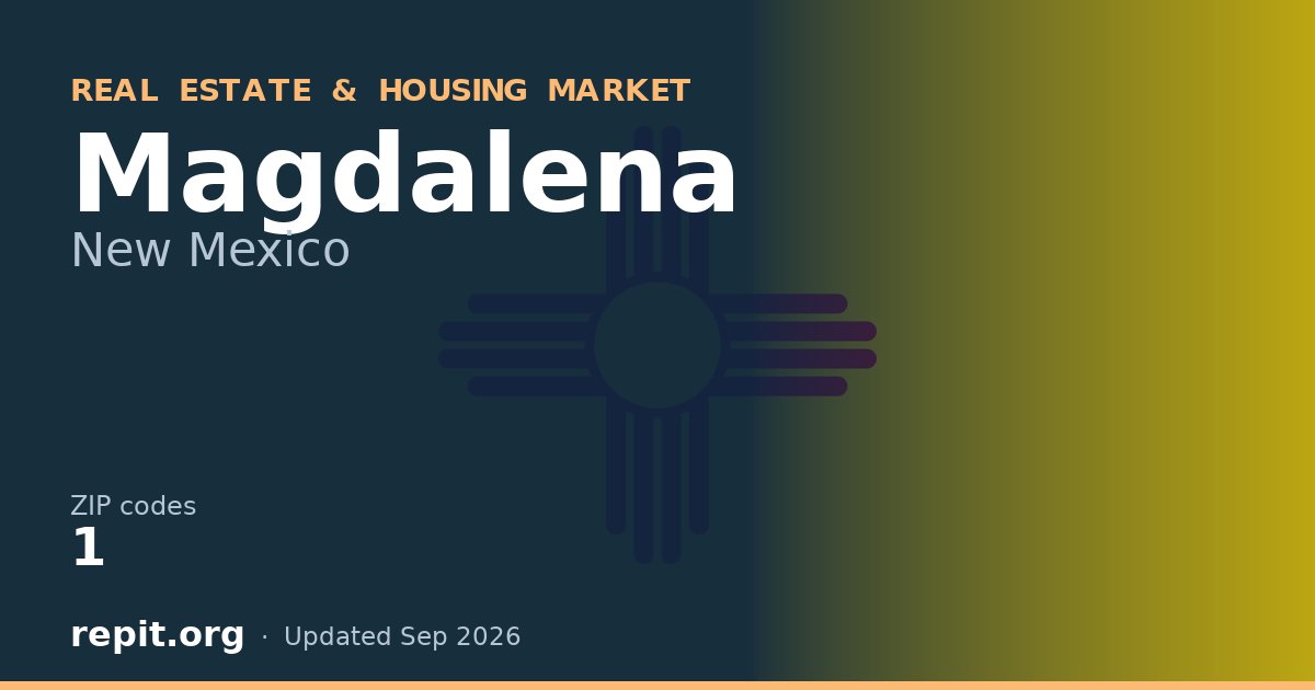 Magdalena, NM real estate and housing market — 1 ZIP code