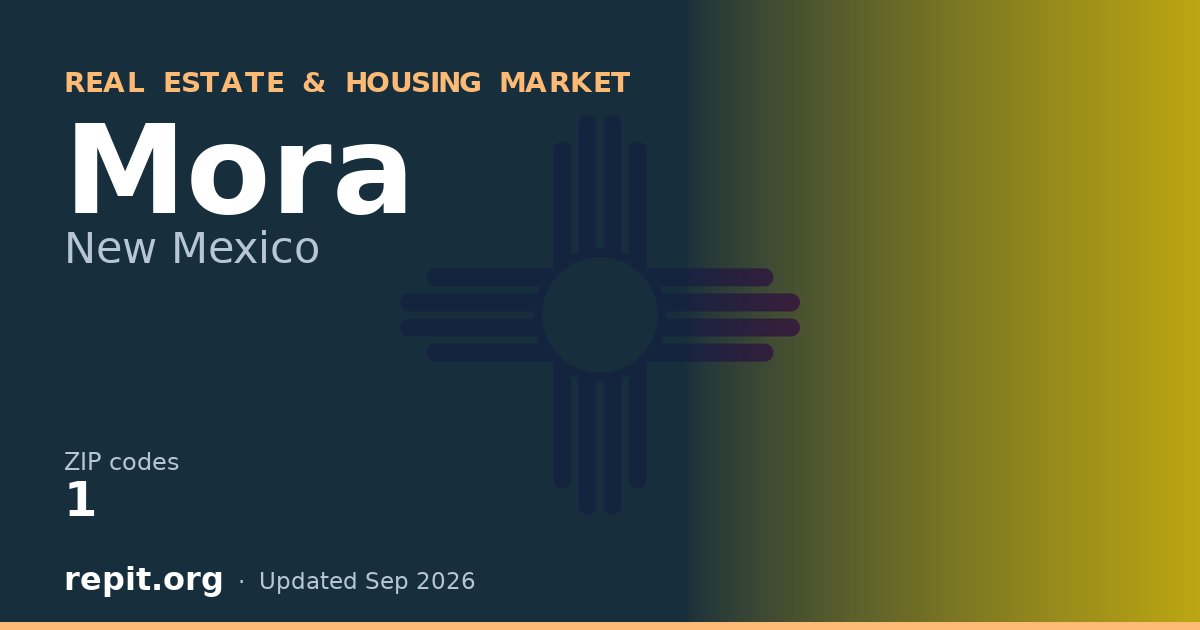 Mora, NM real estate and housing market — 1 ZIP code